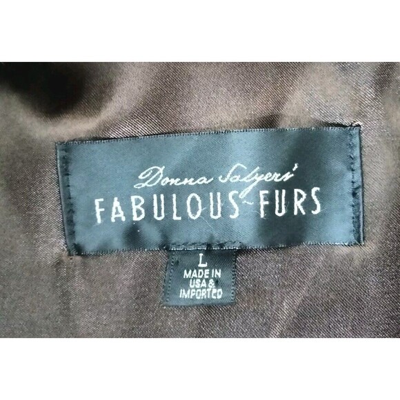 Donna Salyers Fabulous Furs Brown Fox Faux Fur Vest Large - Picture 4 of 9